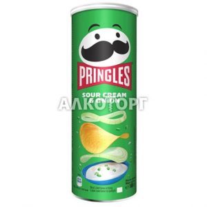 Чипсы ПРИНГЛС СМЕТАНА ЛУК 165г